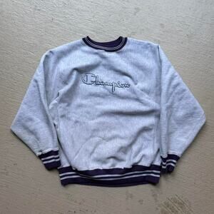 Vintage Champion Ringer Reverse Weave Men's S Sweatshirt Heavy